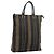 Pequin Borsa a mano FENDI Pecan Canvas Nero Marrone Auth 196062A