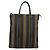 Pequin Borsa a mano FENDI Pecan Canvas Nero Marrone Auth 196062A - vista 13