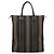 Pequin Borsa a mano FENDI Pecan Canvas Nero Marrone Auth 196062A - vista 2