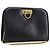 Borsa a tracolla Salvatore Ferragamo Gancini Chain in pelle nera e oro Auth 195422 Nero