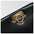 Borsa a tracolla Salvatore Ferragamo Gancini Chain in pelle nera e oro Auth 195422 Nero - vista 17