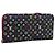 LOUIS VUITTON Multicolor Portefeuille Insolite Wallet Black M60271 Auth 196074V Nero
