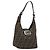 Borsa a tracolla FENDI Zucca Canvas Mamma Baguette Brown Black Auth 196011V Marrone Nero