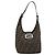 Borsa a tracolla FENDI Zucca Canvas Mamma Baguette Brown Black Auth 196011V Marrone Nero - vista 13