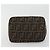 Borsa a tracolla FENDI Zucca Canvas Mamma Baguette Brown Black Auth 196011V Marrone Nero - vista 5