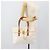 Céline Borsa a mano CELINE Macadam Canvas PVC Leather White Gold Auth 195994 Bianco D'oro - vista 22
