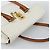 Céline Borsa a mano CELINE Macadam Canvas PVC Leather White Gold Auth 195994 Bianco D'oro - vista 6