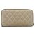 Cartera larga CHANEL Matelasse de piel de cordero Gold CC Auth 194478 Dorado - vista 2