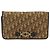 Borsa a tracolla con catena Christian Dior Trotter Canvas Beige Gold Auth 195716 D'oro - vista 13
