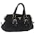 Borsa a Mano PRADA Nylon 2way Nero Oro Auth 196783V D'oro
