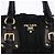 Borsa a Mano PRADA Nylon 2way Nero Oro Auth 196783V D'oro - vista 19