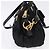 Borsa a Mano PRADA Nylon 2way Nero Oro Auth 196783V D'oro - vista 4