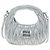 Borsa Miu Miu Matelassé Wonder in pelle 2 vie Argento Autentica 196012SAM - vista 13