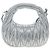 Borsa Miu Miu Matelassé Wonder in pelle 2 vie Argento Autentica 196012SAM - vista 2
