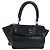Borsa a mano Chrome Hearts CH Cross in pelle nera e argento Auth 187617SM Nero