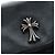 Borsa a mano Chrome Hearts CH Cross in pelle nera e argento Auth 187617SM Nero - vista 18