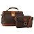 Céline Borsa a tracolla CELINE Macadam Canvas PVC Leather 2way 2 Set Brown Auth mr2802 Marrone