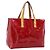 Borsa LOUIS VUITTON Monogram Vernis Reade PM Pomme D'amour M91990 LV Auth BA14837 Rosso