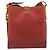 Bolsa de Ombro LOEWE Velazquez em Couro Vermelho com Detalhes Dourados Auth 196086 - vista 2