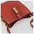 Bolsa de Ombro LOEWE Velazquez em Couro Vermelho com Detalhes Dourados Auth 196086 - vista 6