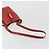 Bolsa de Ombro LOEWE Velazquez em Couro Vermelho com Detalhes Dourados Auth 196086 - vista 7