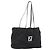 FENDI Zucca Canvas Tote Bag Schwarz Silber Auth 194305