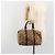 Borsa Boston Christian Dior Trotter Canvas Beige Oro Auth 186961 D'oro - vista 20