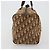 Borsa Boston Christian Dior Trotter Canvas Beige Oro Auth 186961 D'oro - vista 3