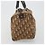 Borsa Boston Christian Dior Trotter Canvas Beige Oro Auth 186961 D'oro - vista 4
