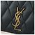 SAINT LAURENT Borsa a tracolla con catena Cassandra Angie in pelle Navy Gold Auth 193424M D'oro Blu navy - vista 18