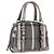 Borsa a mano BURBERRY Nova Check Canvas Gray Auth 196772V Marrone