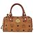 Borsa MCM Logogram Vicetos Mini Boston Bag PVC Leather 2way Brown Gold Auth 193348 Marrone D'oro - vista 13