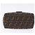 Borsa a mano FENDI Zucca Canvas Mamma Baguette Marrone Argento Auth 195795V - vista 5