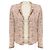 Iro Blush Pink Multi Shavadispe Tweed-Jacke mit offener Front