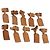 LOUIS VUITTON Etichetta per nome Powanie 10 Set Powanie Leather Beige LV Auth 191944