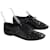 Scarpe stringate Saint Laurent in vernice nera Nero - vista 3