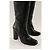 Botas de couro pretas Jimmy Choo Preto - vista 3