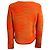 Chanel RARE Orange / Tan Rippstrick-Kaschmirpullover mit CC-Logo-Plakette - Ansicht 3