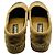 Espadrillas basse Chanel in pelle e camoscio trapuntato Tan / Black con punta rinforzata e logo CC impresso Cammello - vista 5