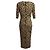 Autre Marque Vestido ajustado Delora con estampado de leopardo Alice + Olivia Tan / Black Camello - vista 3