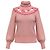 Autre Marque LoveShackFancy Little Bow Pink Rhett Turtleneck Sweater Rollkragenpullover