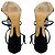 Giuseppe Zanotti Black Crystal Embellished Strappy Satin Sandals - view 6