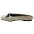 Mules ballerine in pelle Taupe con dettaglio fiocco e Monili Brunello Cucinelli - vista 3