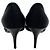 Sapatos d'Orsay Lanvin em cetim preto / brocado jacquard - vista 5