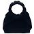 The Row Borsa Circle in velluto nero - vista 3