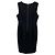 Basler Soft White / Black Ärmelloses Colorblock Midi-Kleid Schwarz - Ansicht 3