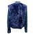 L'Agence Blue Denim Carolina Jacke mit blauem Shearling-Weste-Overlay - Ansicht 3