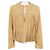 Autre Marque Fleurette Camel Wildlederjacke mit Fransen Kamel