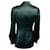 Veste en soie Yves Saint Laurent RARE vert forêt avec ceinture à nouer  - vue 3