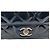 Timeless Borsa Maxi Flap Chanel in pelle verniciata blu navy - vista 11